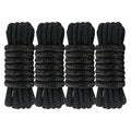 High Strength Black Nylon Boat Fender Dock Line Double-Dyed Woven Rope in Roll or Coil