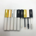 10ml White Mascara Tube with Gold Silver Black Cap Mascara Tube Empty Eyelash Liquid Eyeliner Tube Makeup Cosmetic Packages