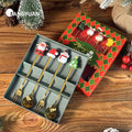FANGYUAN Popular Christmas Gift Box Stainless Steel 4/6pcs Gold Silverware Golden Tea Spoon Fork Set Cutlery