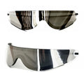 Unisex Soft Shield Silver Sunglasses Futuristic Windproof Visor Sun Glasses for Men Women Shades Eyewear UV400 Hot Sunglasses