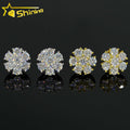 Drop Shipping Luxury Moissanite Diamond Stud Earrings GRA Certified 925 Sterling Silver Fashion Flower Shape Diamond Earring
