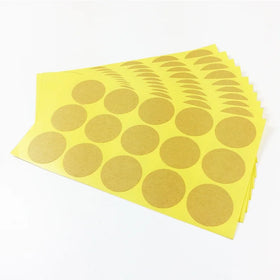 Minimalistic 33mm Kraft Paper Blank Sealing Sticker 100pcs Per Pack for DIY Decor and Candle Products Packaging Label