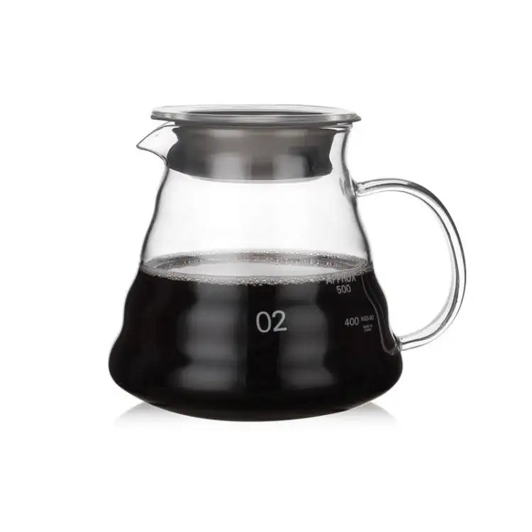 Heat Resistant Glass Hand Drip Coffee Pot Coffee Server Teapot Coffee Kettle Turkish