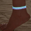 Fashion Luminous Beaded Anklet Fashion Summer Beach Ankle Foot Chain Jewelry Charming Glow in the Dark Colorful Beads Anklet