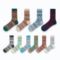 Wholesale Top Quality Women Fashion Ethnic Retro Style Knitted Socks Combed Cotton Breathable comfort Casual Hiking Unisex Socks