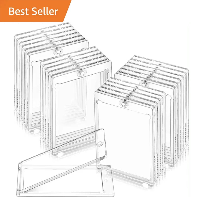 35PT Magnetic One Touch Card Holder Magnetic Cases for Trading Cards Playing Cards