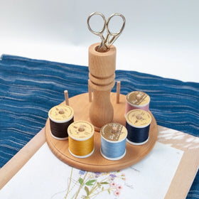 Yarn Dispenser Bobbin Cone Spool Storage Stand Spinning Yarn Holder 8 Axes
