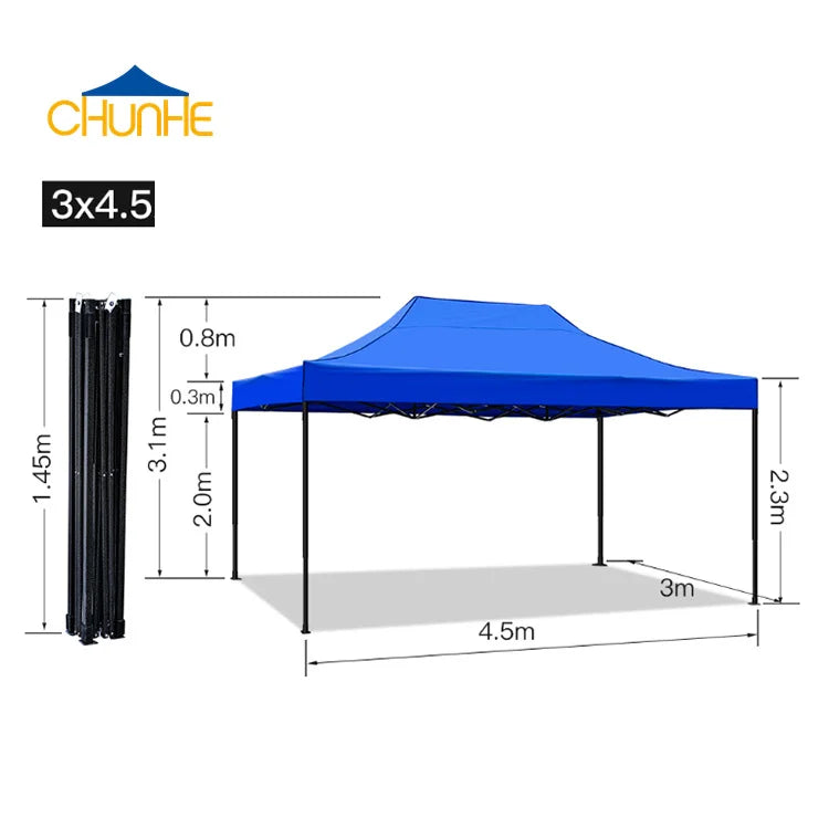 Chunhe 10x20 Waterproof Outdoor Tent Heavy Duty 3X6 Folding Canopy with Custom Logo Printing Made in China for Trade Shows