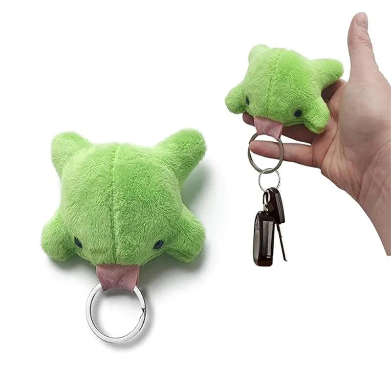 Wholesale Green Frogs Plush Keychain Kawaii Stuffed Animals Toys Frog Keychain Bag Charms Funny Soft Toy Decor Car Keyring Gifts