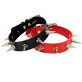 Hot Sale Women Nightclub PU Leather Rivet Choker Necklace Creative Spike Collar Clavicle Chain Necklace