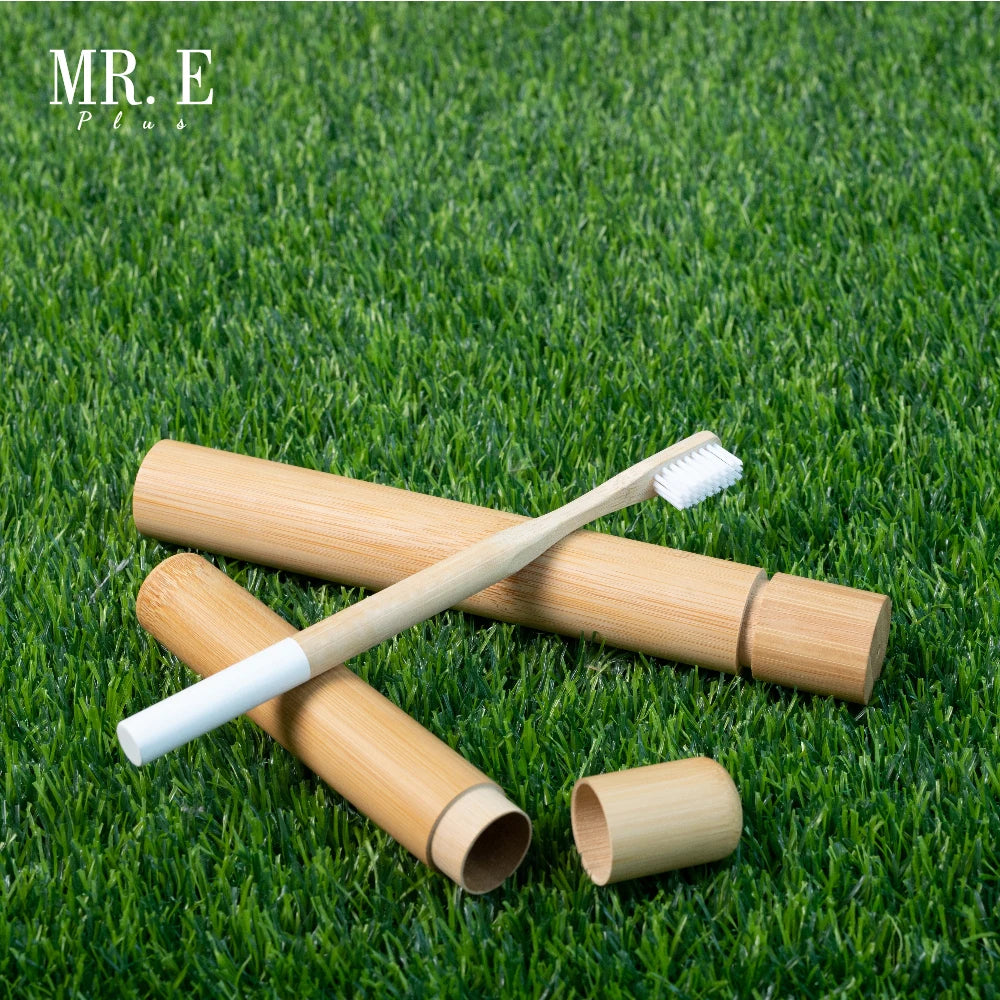 MR.E Naturally Eco Friendly for Toothbrush Case Soft Nylon Charcoal Biodegradable Disposable Travel Use Custom Logo Option