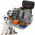 Multifunctional Pet Snack Storage Backpack with Zipper Closure - Portable Travel Bag for Outdoor Activities with Pets