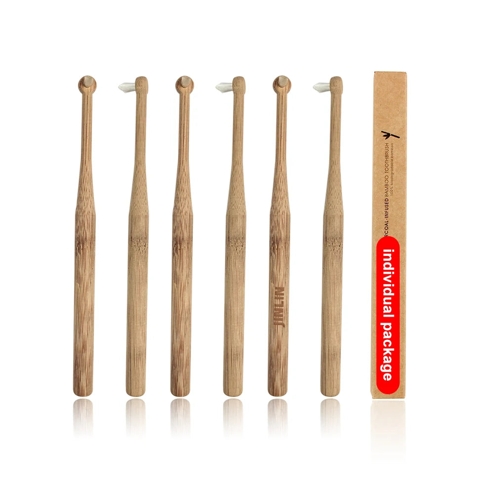 Eco Friendly Bamboo Denture V Shaped Tooth Brush Cleans Kit V-shaped  Soft Bristle Orthodontic Toothbrush for China Manufacturer