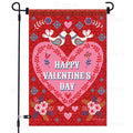 Wholesale Custom Valentines Day Red Love Heart Garden Flag 12x18 Inch Double Sided Outside Yard Outdoor Decoration