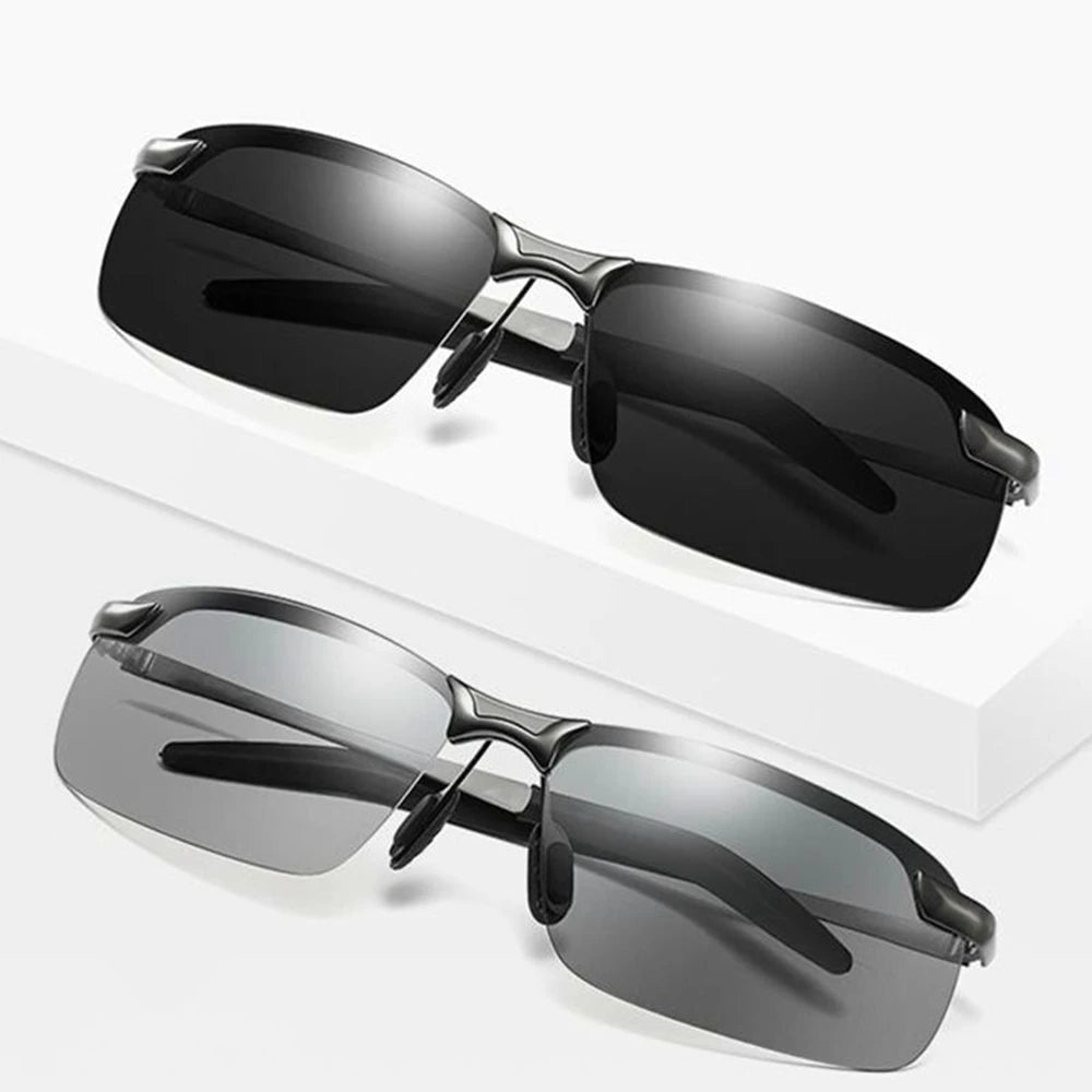 Color Changing Lens Sunglasses Photochromic Polarized Sports Sunglasses Cycling Riding Fishing Bicycle Eyewear Sunglasses JA3756