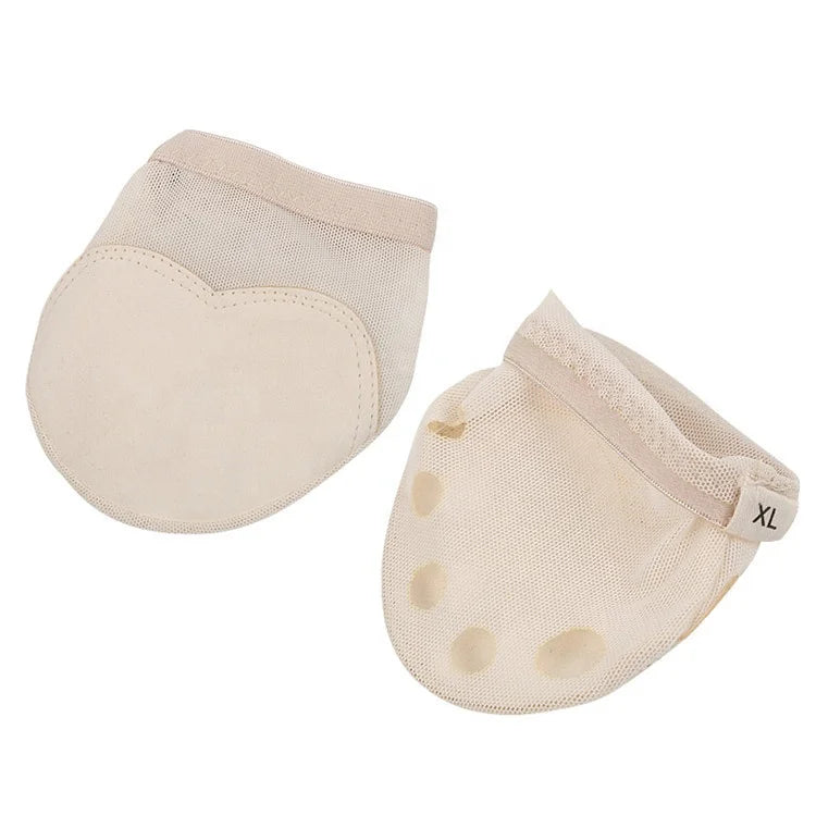 Canvas Lining Soft Comfortable Foot Pain Relief Women's Dance Ballet Shoes Half Sole Genuine Leather Outsole Lyrical Paws Pad