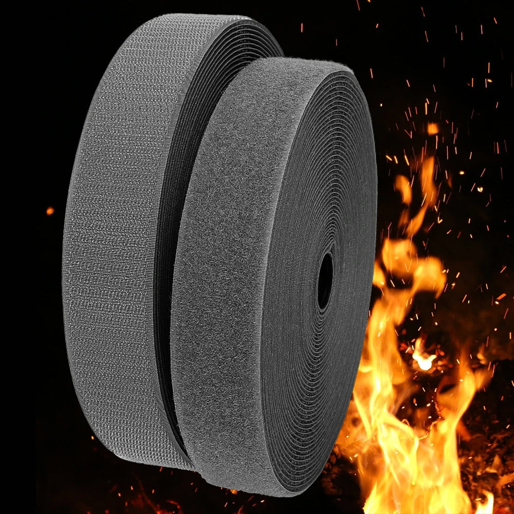 Anti-Flaming Adhesive Hook and Loop Tape Flame Retardant Hook and Loop Tape