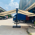 Beach Retractable Motor Awning Canopy Half Casette Awning Electric Motorized 270 Awning Free Standing