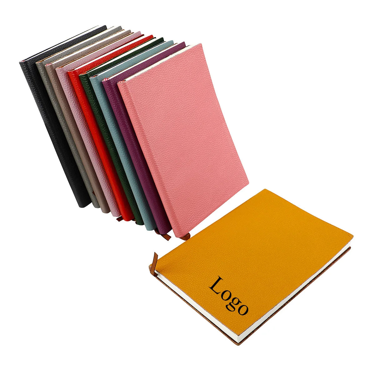 Custom Logo A5 Cover Genuine Leather Notebook Journal Notebook for Business Gifts