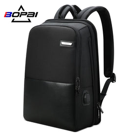 Wholesale BOPAI Factory Fashion Outdoor Soft Strap Water Proof Laptop Backpack Young Men