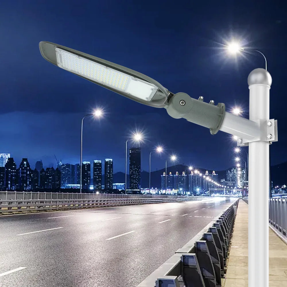 KCD Intelligent AC SMD 3030 Streetlight Die Cast Aluminium Cover Waterproof Electric 250lm/w 150 Watt 200 Watt Led Street Light