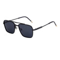 DOISYER High Quality Retro Square Frame Sun Glasses for Men Blue/Gold/Red Double Beam Metal for Outdoor Riding