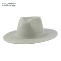 HUAYI HATS Women's Fashion Plain Fedora Hats Wide Brim Felt Hats for Party and Fishing Image Style No Decoration