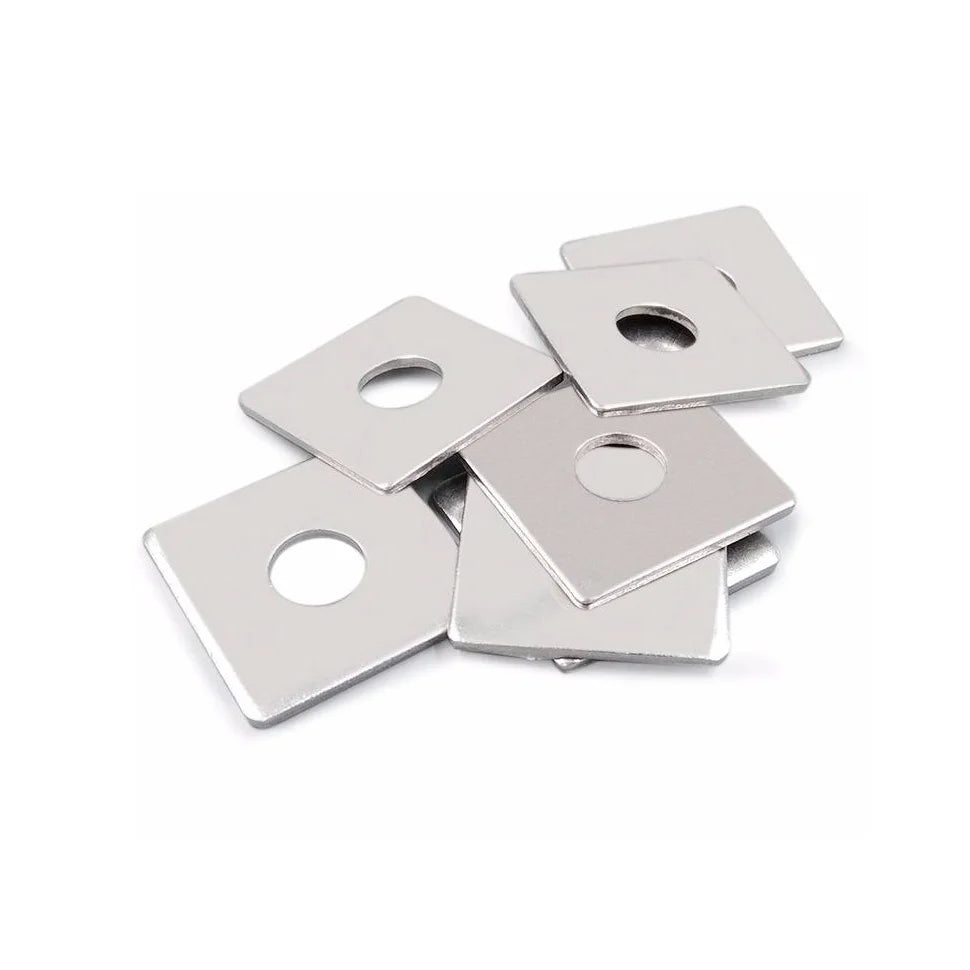 Factory Custom Bulk Metal Carbon Steel Square Hole Flat Plain Washer DIN436