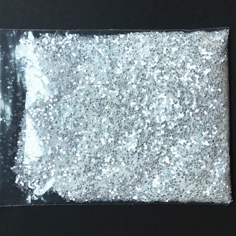 Wholesale Diamond High Brilliant Silver Glitter Powder Dust Powder for Makeup Cosmetics Nails Crafts High Flash Sliver