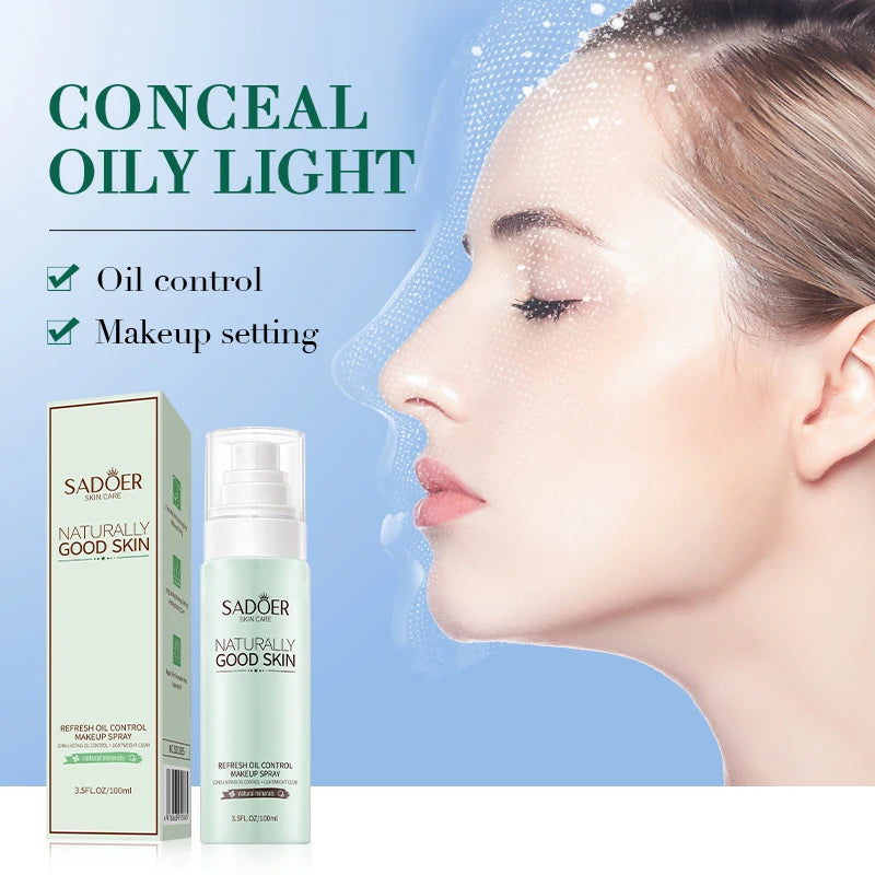 Private Label SADOER Moisturizing Long Lasting Natural Foundation Makeup Setting Spray Cosmetic