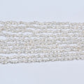White Natural 6-7mm Loose Keshi Freshwater Pearl Beads Strand