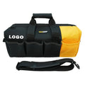 Pink Women Tool Bag With Shoulder Strap Open Top Wide Mouth Storage Tradesman Tool Organizer Bag