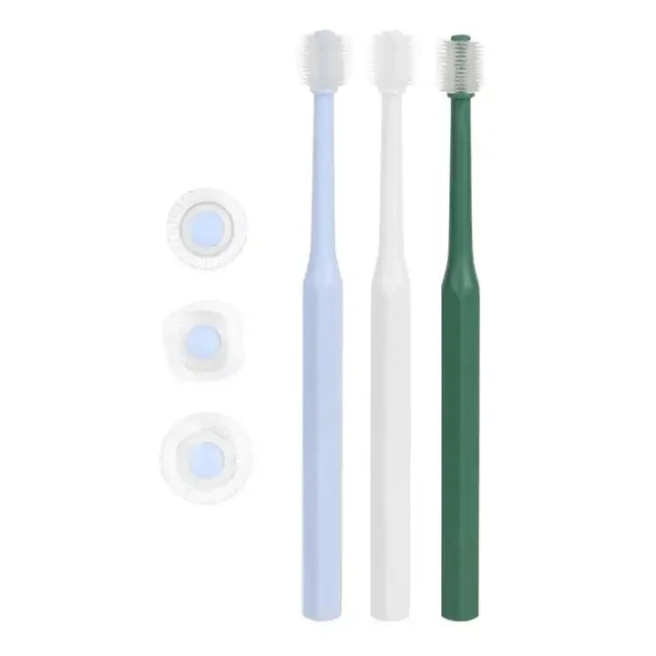 Small Dogs Teeth Brushing Tool Soft Cats Toothbrushes 360Â° Bristles Dental Cleaning Brushes for Small Breeds Oral Health