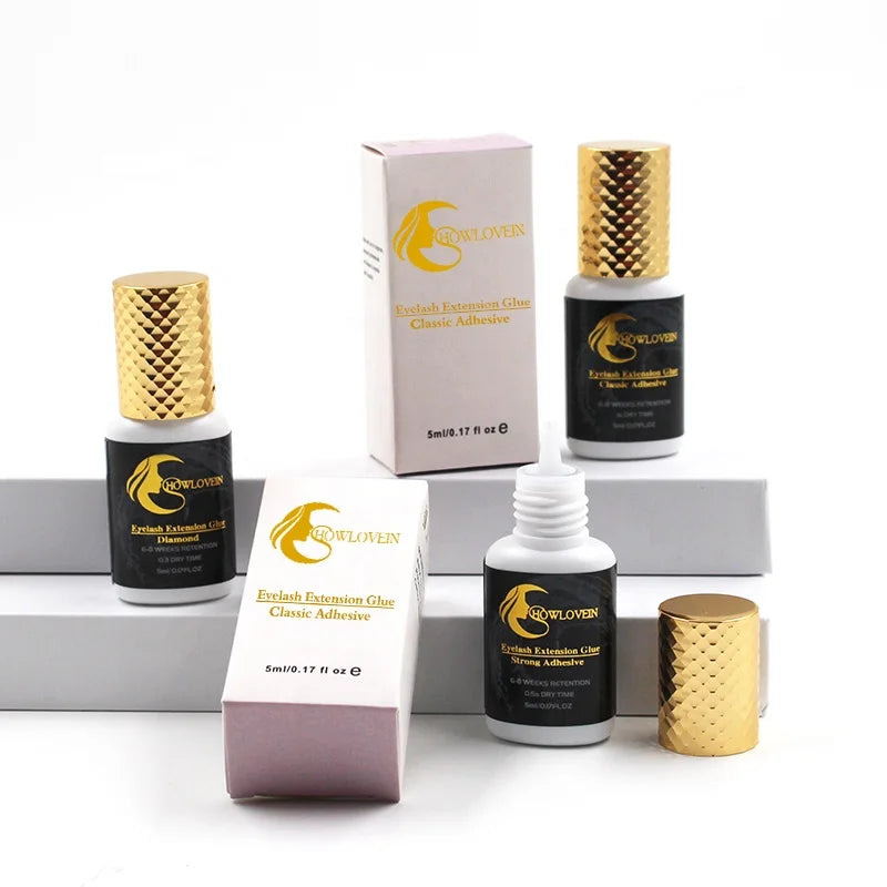 Professional Low Humidity 0.5 1 Sec Waterproof Eyelash Extension Glue 6-8 Weeks Long Lasting Lash Glue Adhesive