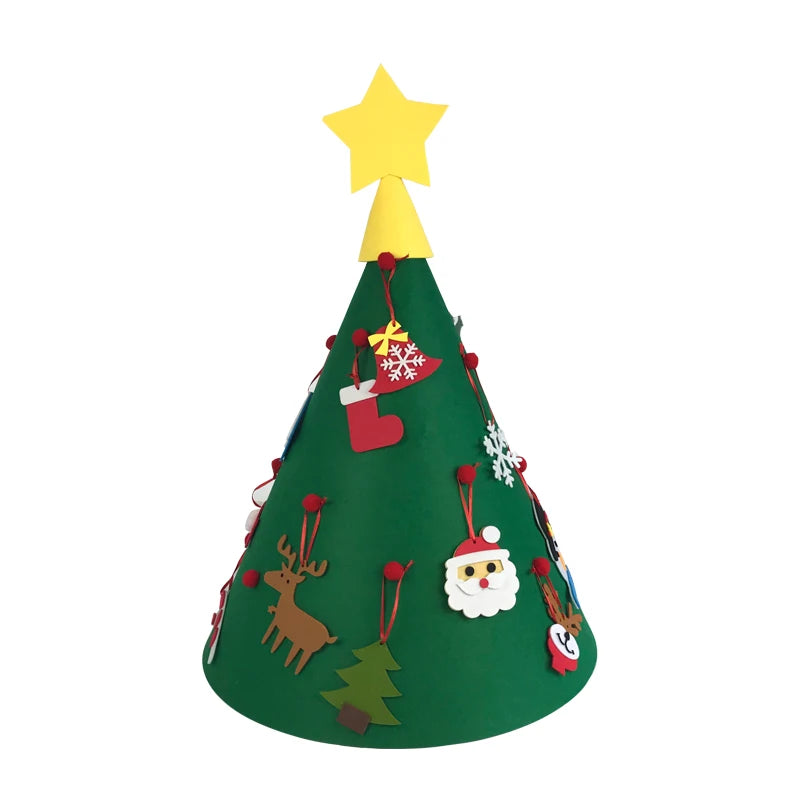 3D DIY Christmas Felt Tree Decorations Felt Advent  Calendar Wall Hanging  Felt Xmas Tree