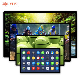 All in One 15.6'' Table Stand Android Video Player Advertising Display Ad Media Wall Mounted Lcd Monitors 2+32GB Memory Tablet