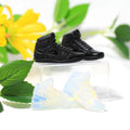 Hot Sales Obsidian Cat's Eye Shoes Hand Carved Crystal Carving for Gift
