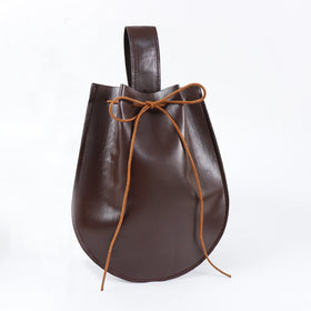 Medieval Boat-shaped Faux Leather Comfortable Waist Bag/Boat Bag/Nordic Viking Style Vintage Cosplay Prop