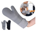 Dotted Waterproof Oven Mitts Grip Heat Resistant Silicone Soft Lining Flexible Gloves for Cooking BBQ Kitchen Pot Holder Oven