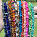 AsVrai U 7-14mm Natural Colorful Shell Beads Irregular Loose Spacer Beads for Jewelry Making DIY Bracelet Necklace Handmade