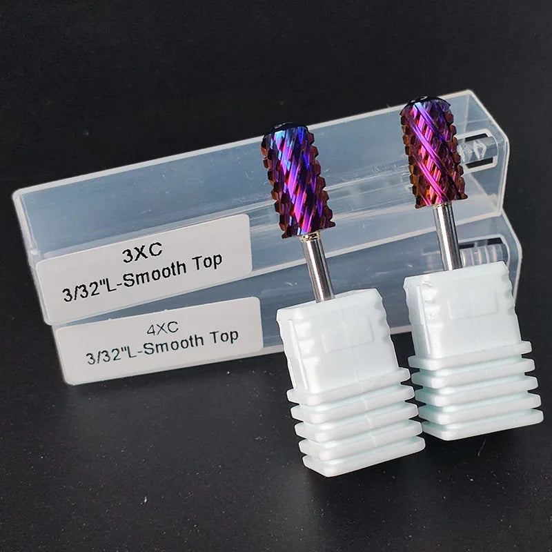 Wholesale E-file 3xc  4xc 5xc Tungsten Carbide Acrylic Cuticle Removing Large Barrel Nail Drill Bit Set for Natural Nails