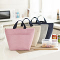 New Thickened Portable Waterproof Lunch Bag Insulation Oxford Cloth Handbag Picnic Bag Lunch Bag Solid Color
