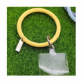 New Fashion Anti-Lost Mobile Phone Silicone Bracelet Soft Silicone Hanging Cord Ring Keychain Lanyard for Daily Use