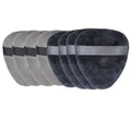 Low MOQ Soft Large Makeup Powder Puff Cotton Triangle Makeup Sponge Cosmetics Puff With Ribbon