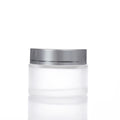 Glass Jar High Quality 5g 10g 15g 20g 30g  Cosmetic Packing Round Glass Products Black Mens Cosmetic Package Plastic HG
