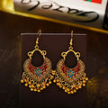 Boho Indian Vintage Gold Color Alloy Tassel Earrings for Women Girls Ethnic Dangle Water Drop Earrings Jewelry Brincos