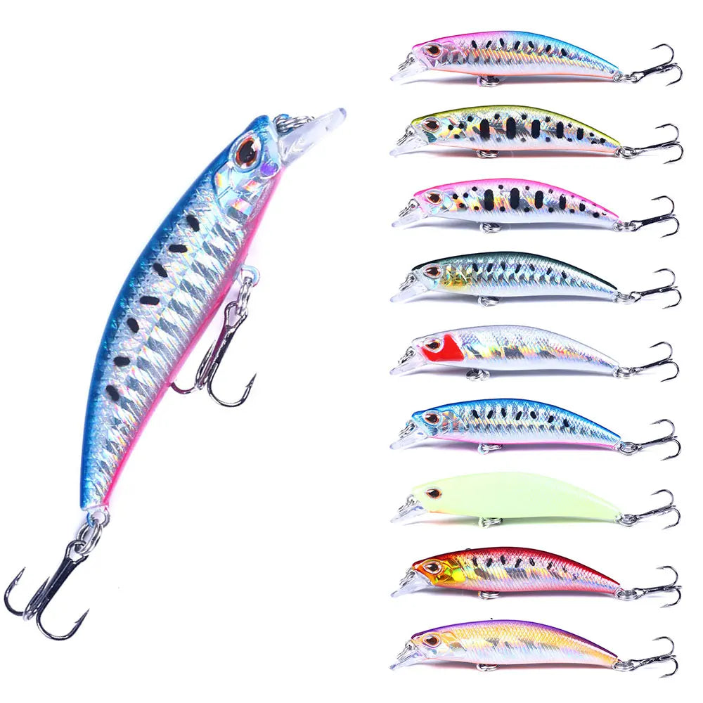 Hard Minnow Long Casting Fishing Bait 68MM-6.5G-10# S-swimbait Bass Perch Jerkbait Fishlike