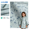 PFAS FREE Children's PU Leather Raincoat Fabric Digital Printed Waterproof Quick-Dry Polyester Backing Dress Skirt Customized