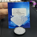 Small Size 0.8mm-3.5mm 5A 6A Quality White CZ High Temperature Resistance CZ Stones Zirconia Jewelry Gold Set