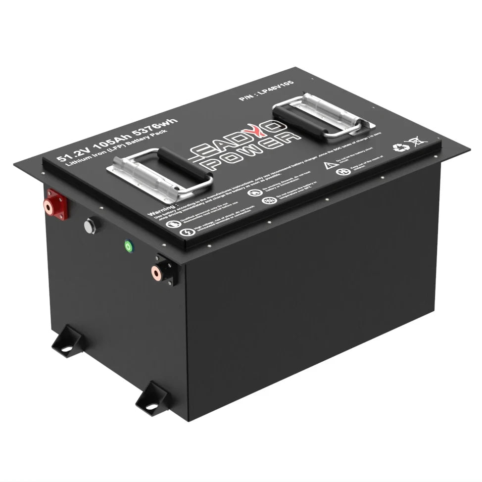 Golf Cart Lithium Battery Kit 48V 105Ah LiFePO4 Battery Pack 51.2V 50Ah 100Ah 150Ah Customizable Pack with Charger